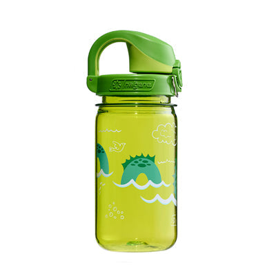 Nalgene Grip-n-Gulp Sustain sticlă de apă pentru copii, green nessie, 0,35 L