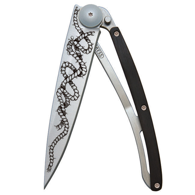 Deejo Tattoo briceag ebony wood Rope