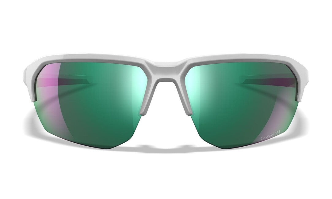 Wiley X Jakl ochelari de soare Captivate Polarized Green Mirror/ Polished White