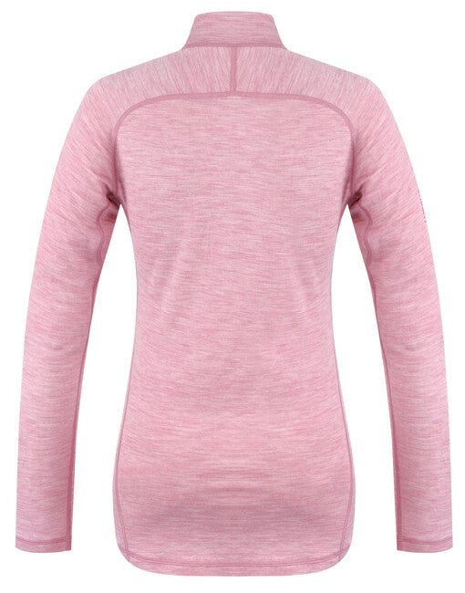 HUSKY Merino Merow Zips îmbrăcăminte termică tricou dl, faded roz