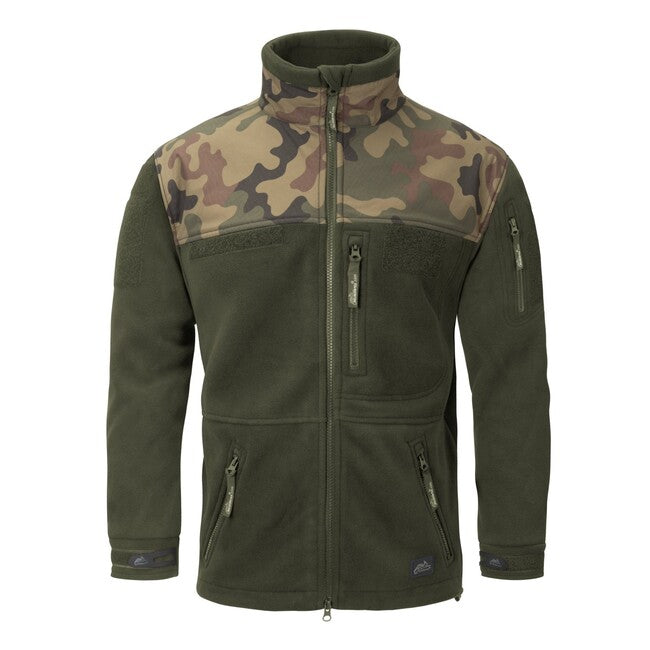 Helikon-Tex Infantry geacă fleece, neagră woodland, 330g/m2
