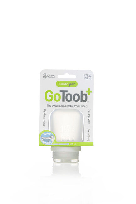 Humangear GoToob+ sticlă de călătorie din silicon 53 ml, verde