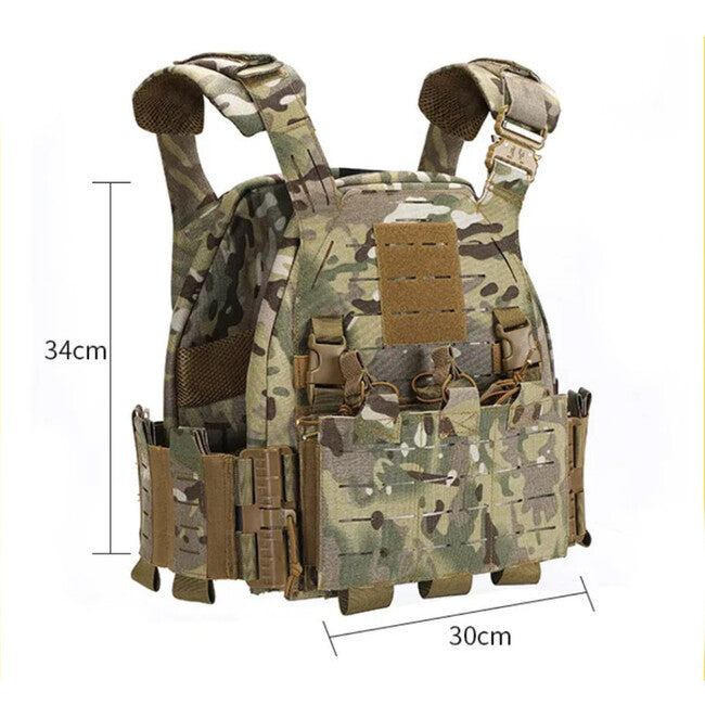 DRAGOWA vestă cu cataramă cu eliberare rapidă, Multicam