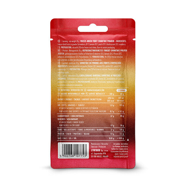 LYOfood smoothie roșu 370g