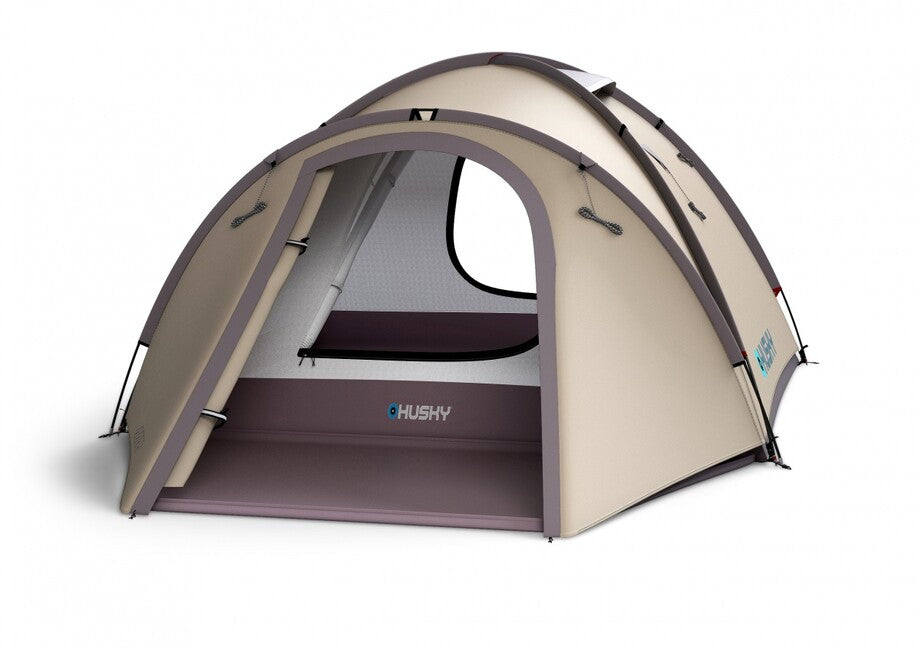 Husky Bizon 3 Plus cort familial de trekking pentru 3 persoane, light brown