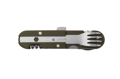 Origin Outdoors set tacâmuri din oțel inoxidabil