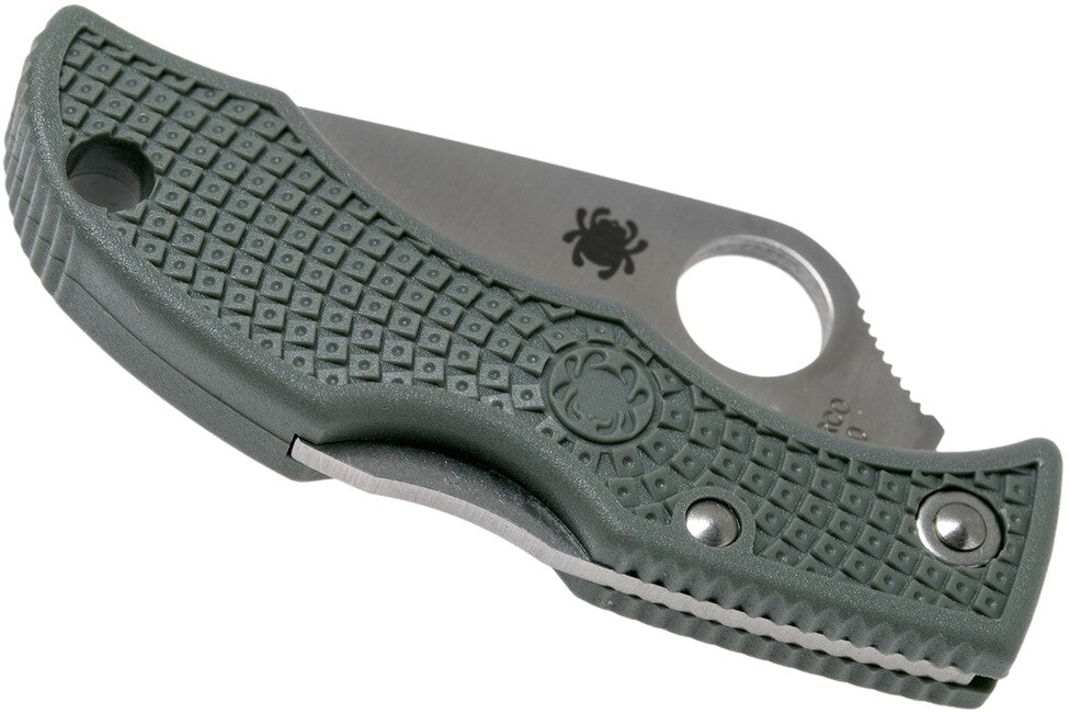 Spyderco Ladybug 3 Lightweight briceag FRN, verde gri, 4,9 cm