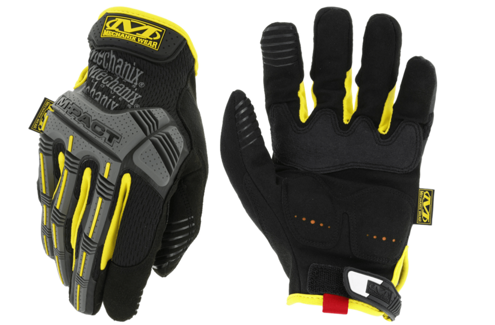 Mechanix M-Pact mănuși de lucru, negre/galbene