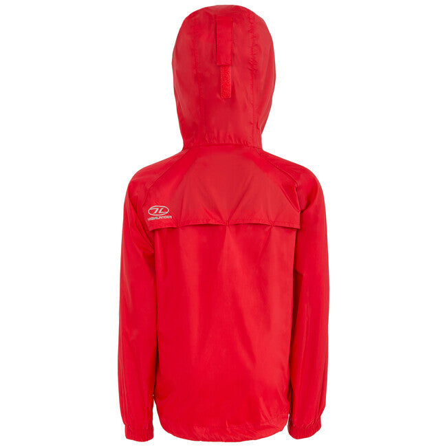 Highlander Stow and Go Kids pelerina de ploaie pentru copii, roșie