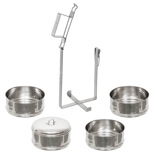 Fox Outdoor recipient pentru alimente din oțel inoxidabil, 4 buc