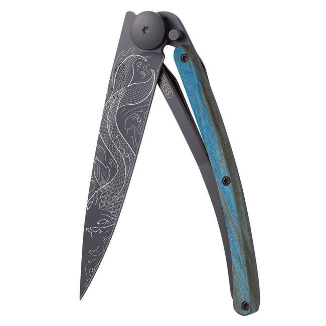 Deejo Fish briceag Black tattoo blue beech