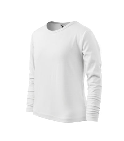 Malfini Fit-T LS tricou cu mânecă lungă pentru copii, alb