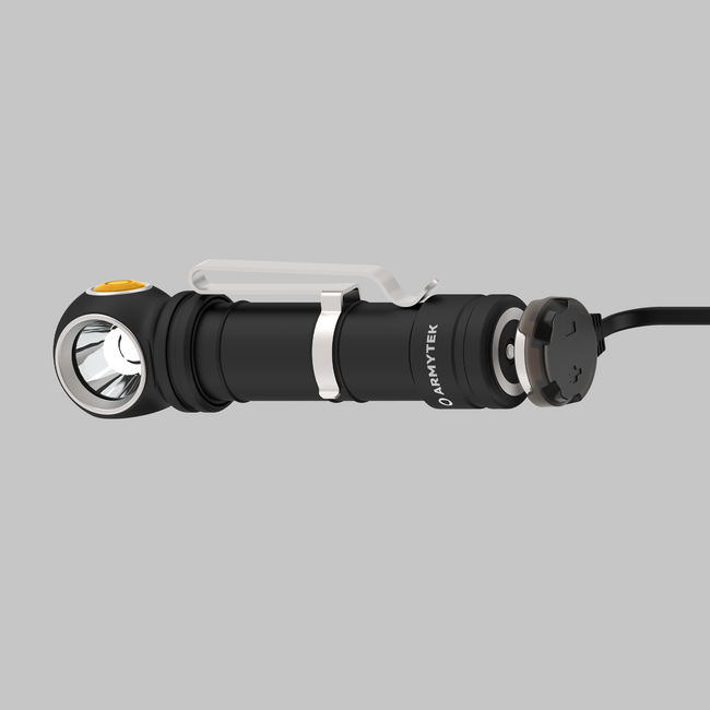 ArmyTek Wizard C2 Pro Max LR lanternă de buzunar LED cu clip pentru centură, cu geantă, alimentară din acumulator, 4150 lm, albă