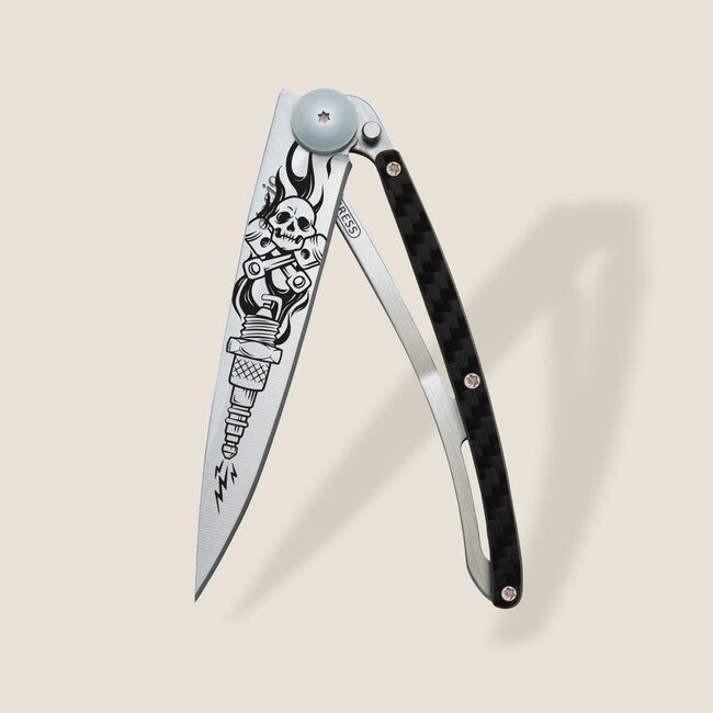 Deejo Tattoo Biker briceag fiber