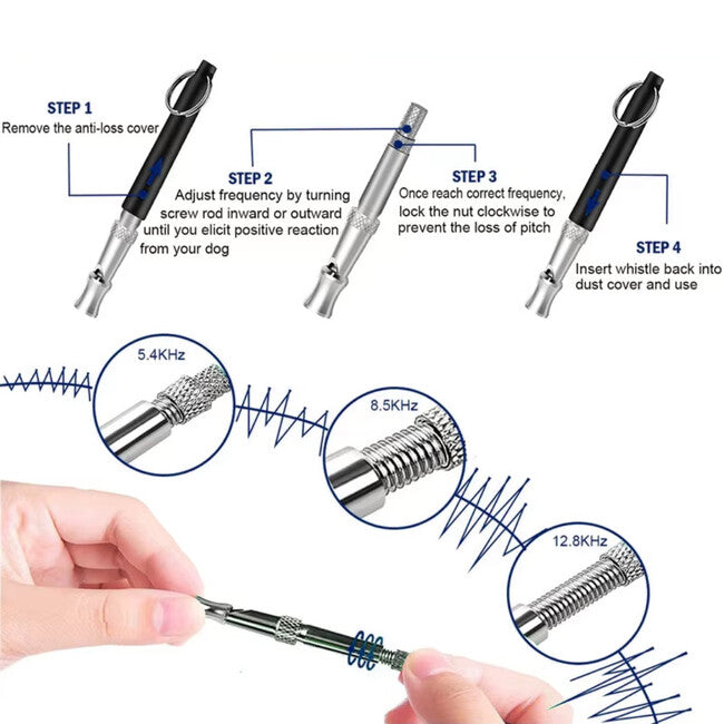 WARAGOD SilentPet fluieră de antrenament ultrasonic pentru câini