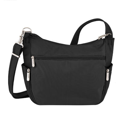 Travelon Classic Lady geantă de umăr anti-furt Crossbody, neagră