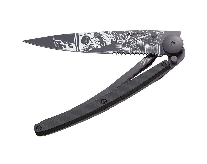 Deejo Tattoo Serration briceag carbon, Ride or Die