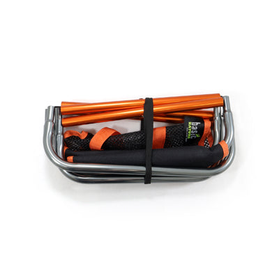 BasicNature Compact 2.0 scaun pliabil, negru / portocaliu