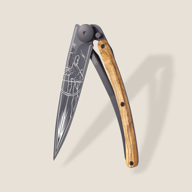 Deejo Tattoo briceag Black olive wood, Sagittarius