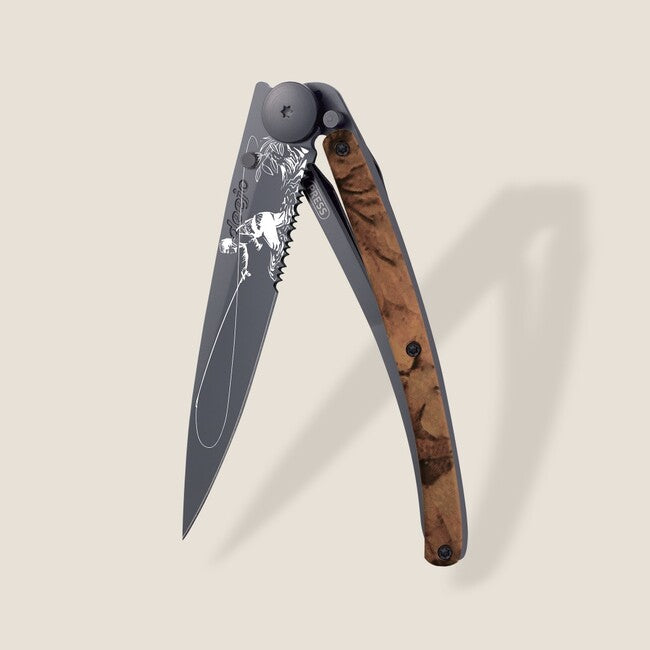 Deejo Tattoo Serration briceag Fly Fishing, brown camo