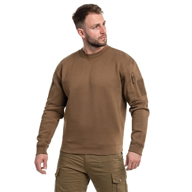 Mil-Tec Tactical hanorac cu gât rotund, dark coyote