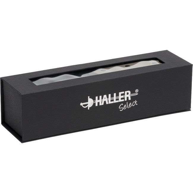Haller Damast cuțit de supraviețuire Damast-Tame Wurzelholzg 39 Lagen rsf cu oțel damaschin
