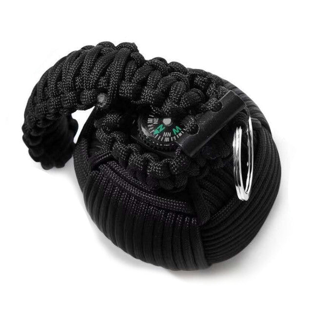 WARAGOD Menel set paracord supraviețuire, negru