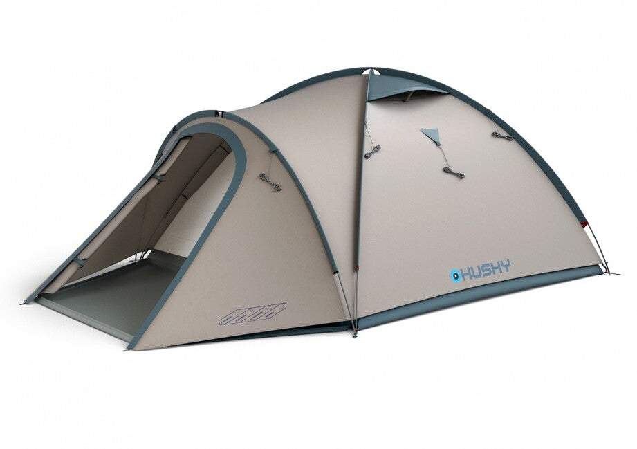 Husky Bizon 4 Classic cort familial pentru 4 persoane, gri deschis