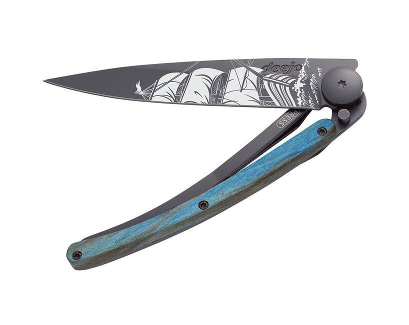 Deejo Tattoo briceag Black blue beech Corsair