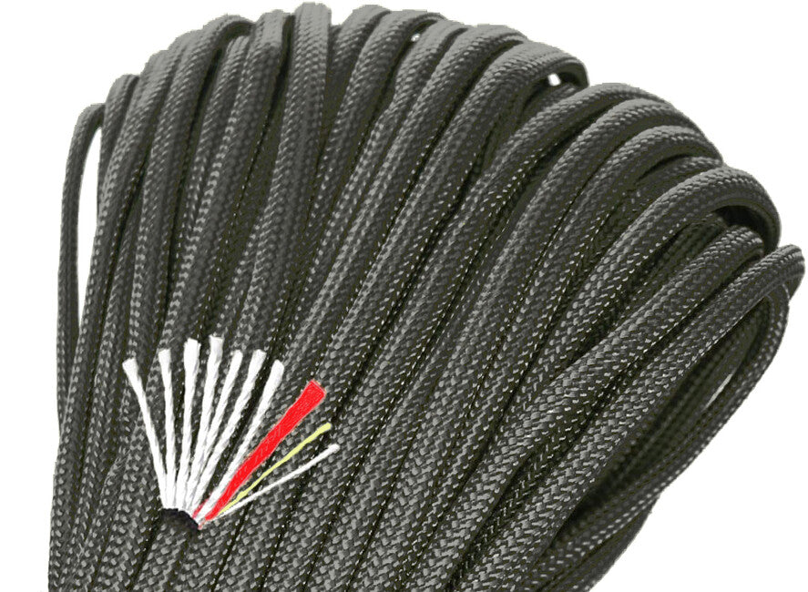 Origin Outdoors Lighter 4in1 Paracord, neagru, 30 m
