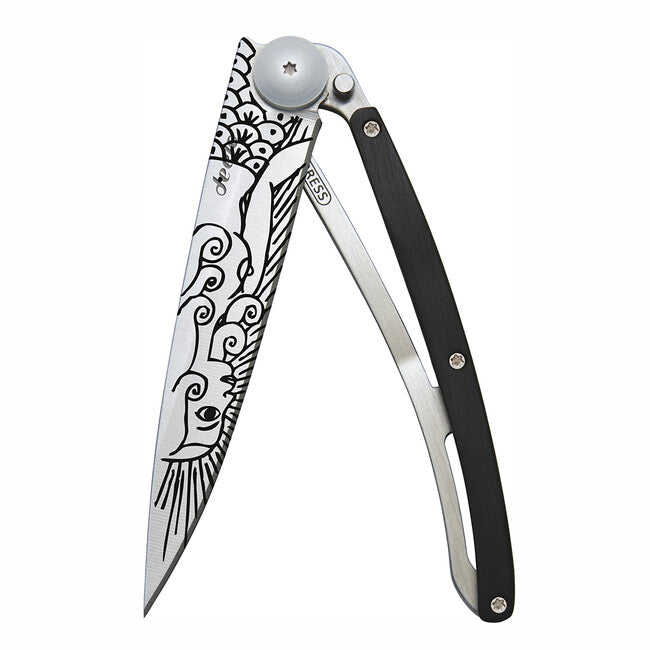 Deejo Tattoo briceag ebony wood Mermaid