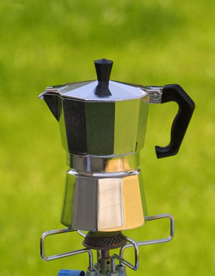 Origin Outdoors Espresso ibric pentru 3 căni, din oțel inoxidabil