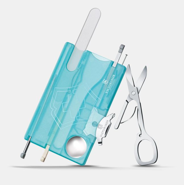 Victorinox Swiss Card Nailcare set manicură, albastru