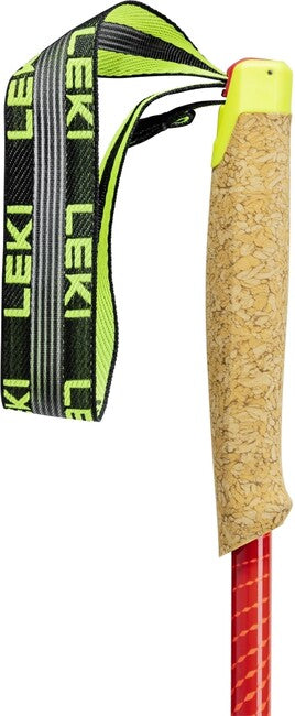 LEKI Alphatrail FX.One Superlite Trail Running bețe, carbon natural - roșu clar - roz neon