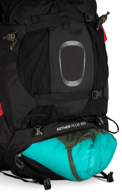 OSPREY AETHER PLUS 100 rucsac de trekking, negru