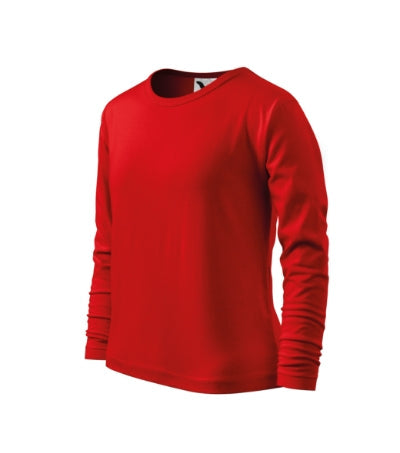 Malfini Fit-T LS tricou cu mânecă lungă pentru copii, roșu