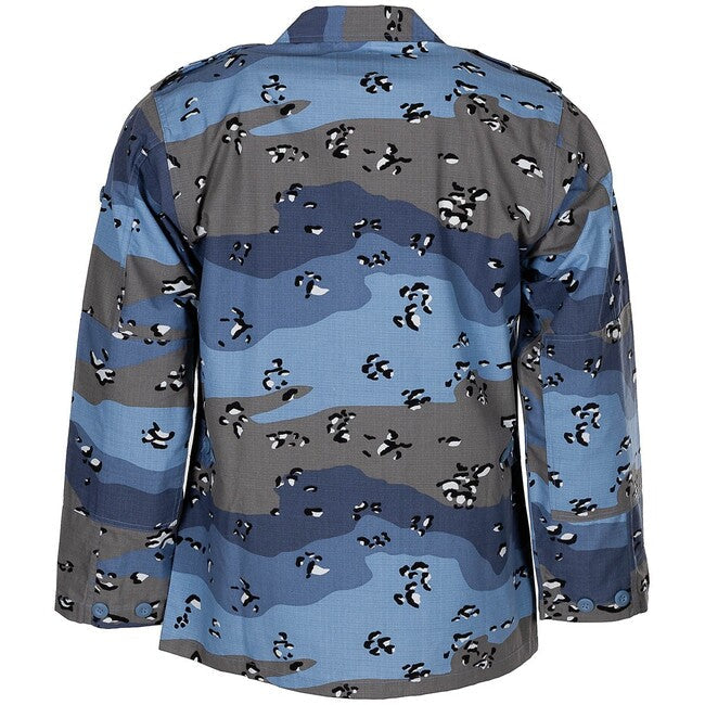 MFH BDU geacă de teren americană Rip stop, chocolate chip blue camo