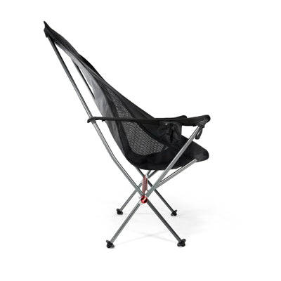 BasicNature Ultralight Relax scaun de camping, negru