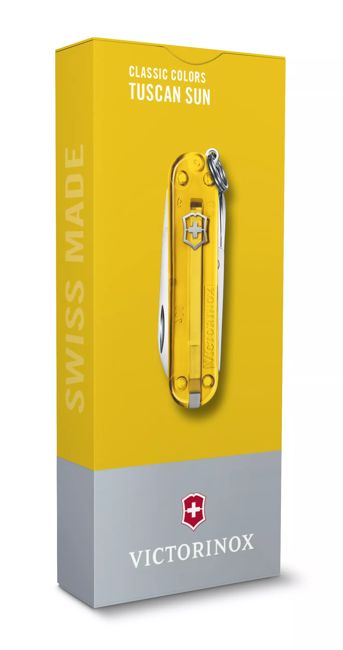 Victorinox Classic SD briceag Transparent, galben
