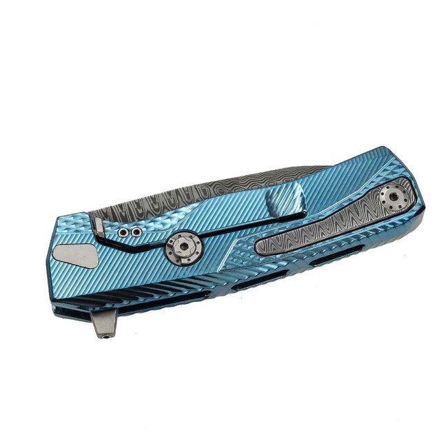 Lionsteel ROK DD BL briceag de lux cu mâner din titan masiv