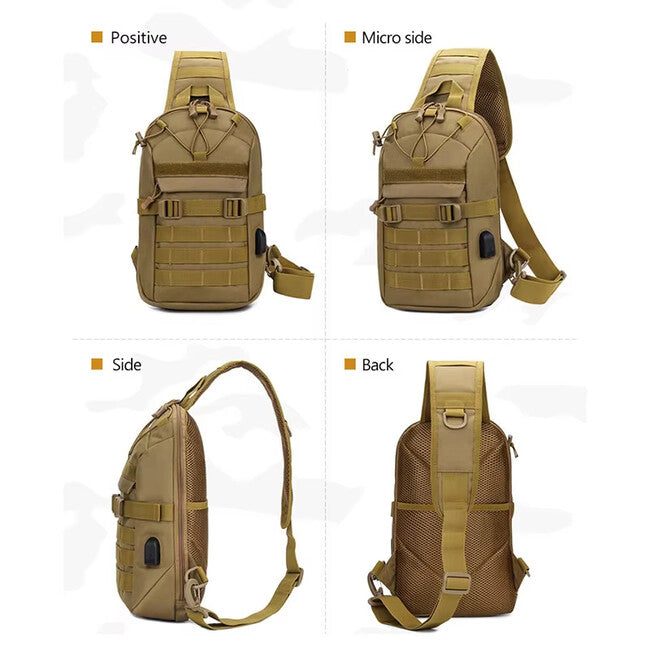 DRAGOWA TACTICAL Oscar rucsac cu o singură bretea, kaki