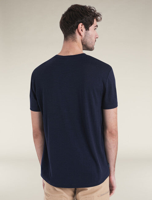 Icebreaker 150 Tech Lite III Merino tricou pentru bărbați cu mânecă scurtă, bleumarin