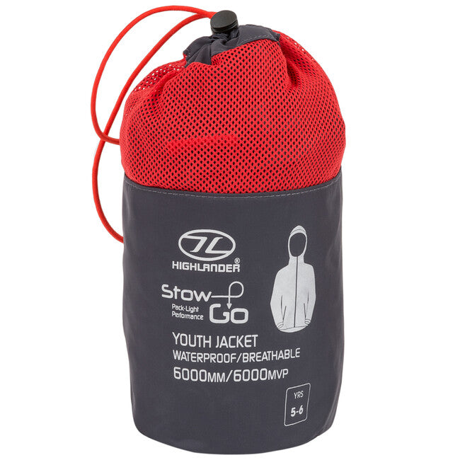 Highlander Stow and Go Kids pelerina de ploaie pentru copii, charcoal