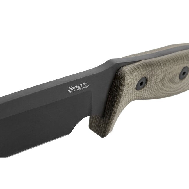 Lionsteel M7B CVG pumnal pentru aventurieri cu lamă neagră prelucrată