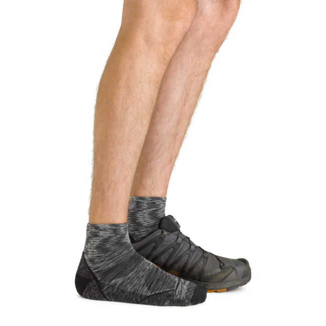 Darn Tough Light Hiker 1/4 șosete ușoare cu pernă, Space Gray