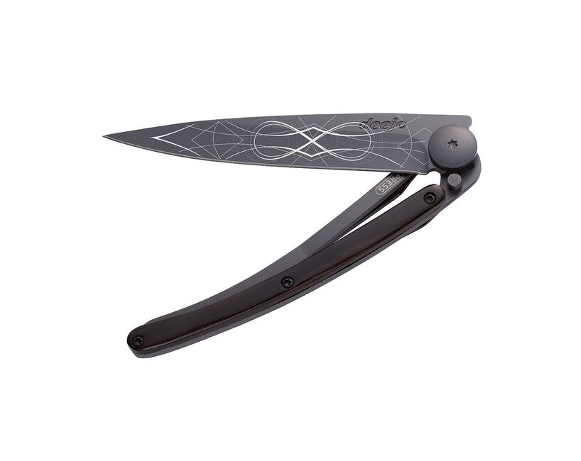 Deejo Tattoo briceag black ebonywood Infinity