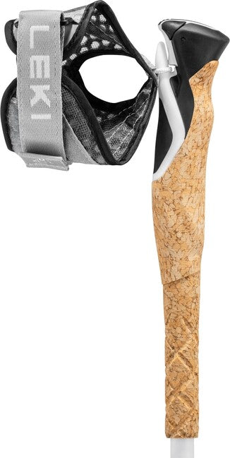 LEKI Cross Trail FX Superlite bețe de trekking, albe-verde invidios-negru, 110 - 130 cm