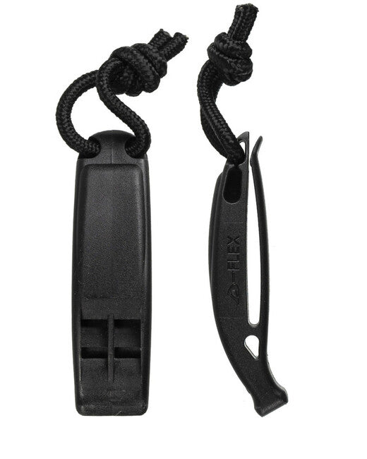 Mil-Tec Fluieră tactică Molle, neagră
