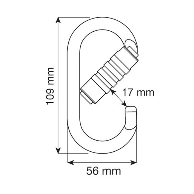CAMP Steel Oval Pro carabinieră 3Lock