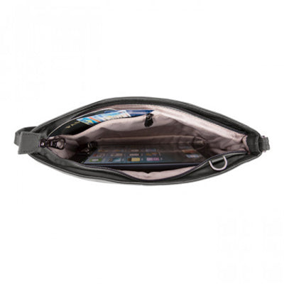 Travelon Parkview Small geantă de umăr anti-furt Crossbody, maro